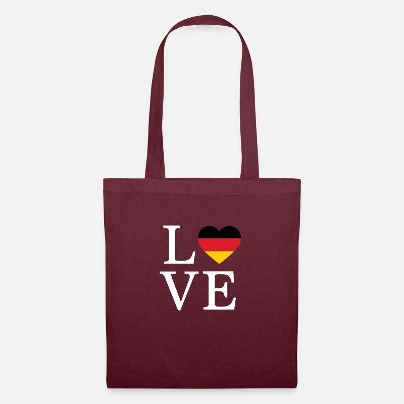 Germany Minimalist Script - Tote Bag - burgundy