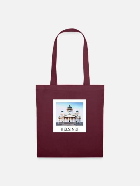 Helsinki - Stoffbeutel - Burgunderrot