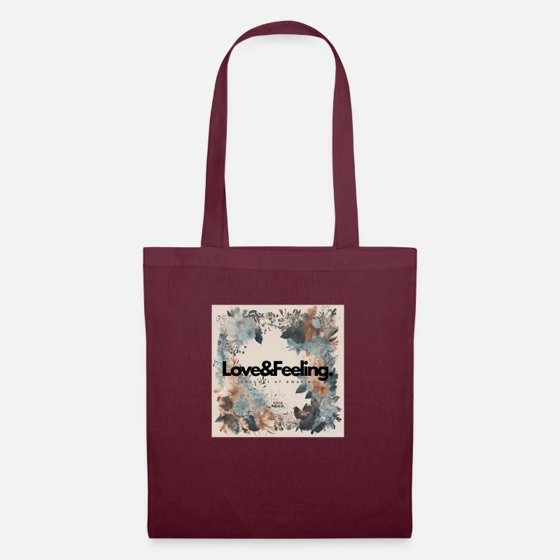 Sentiment d’amour - Sac en tissu - bordeaux