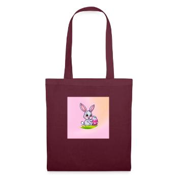 Bunte Ostern - Stoffbeutel - Burgunderrot - Vorne
