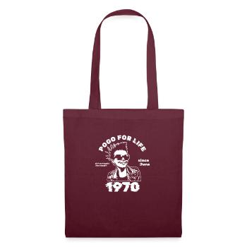 55. Anniversaire Pogo pour la vie depuis 06/1970 - Sac en tissu - bordeaux - Devant