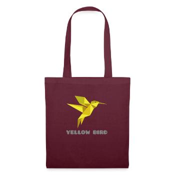 YELLOW BIRD - Tote Bag - burgundy - Front
