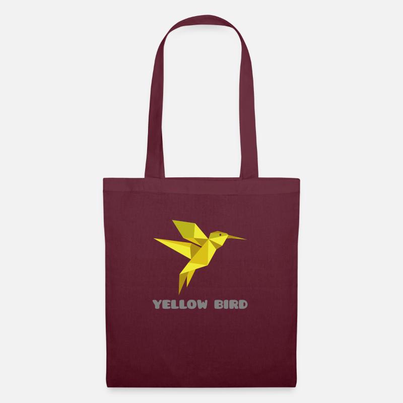 YELLOW BIRD - Stoffbeutel - Burgunderrot