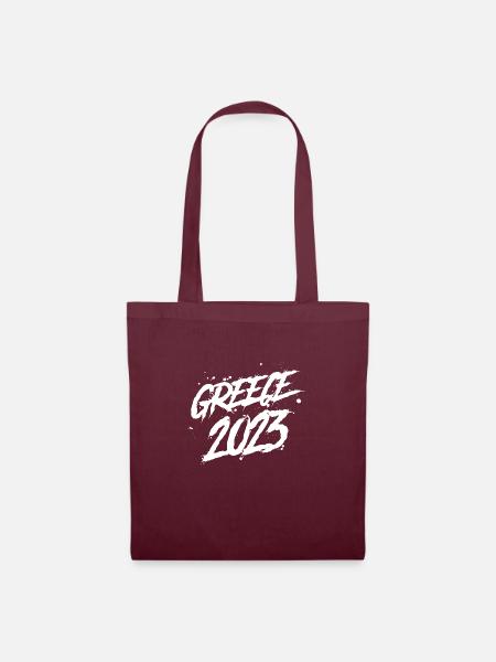 Greece 2023 - Stoffbeutel - Burgunderrot