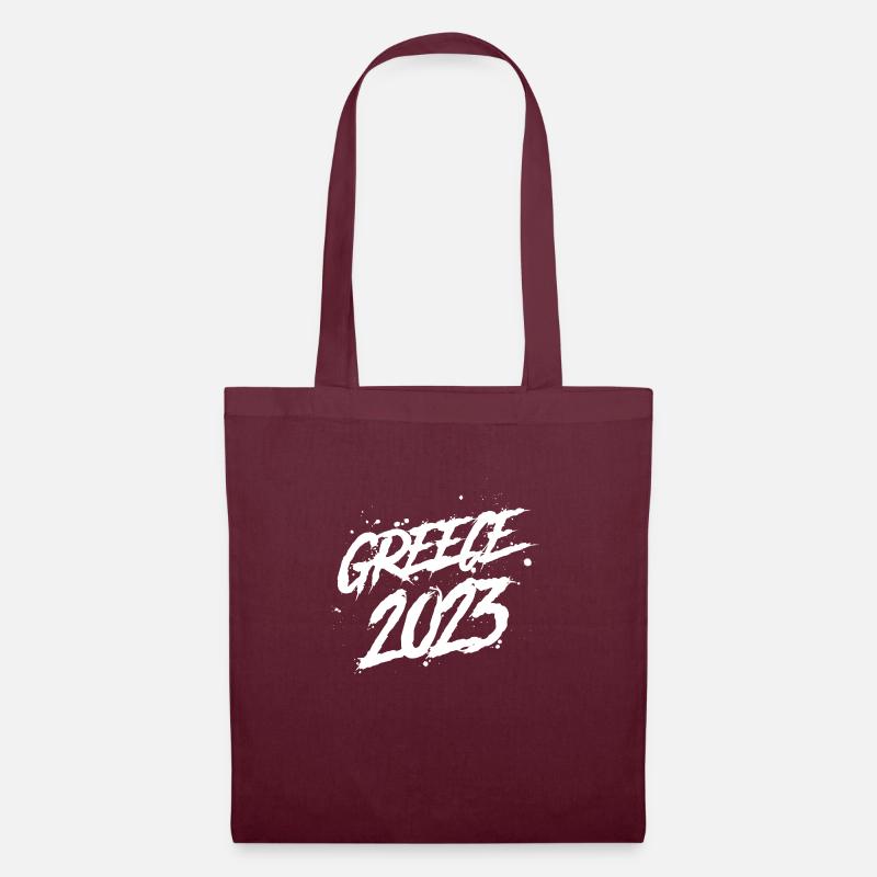 Grèce 2023 - Sac en tissu - bordeaux