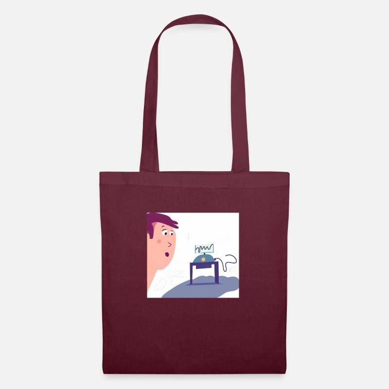 Autistic Art - Securities - Tote Bag - burgundy