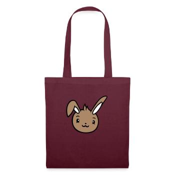 Lapin Lapin Semble mignon Heureux Friendly - Sac en tissu - bordeaux - Devant