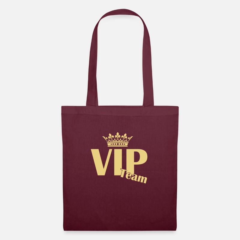 vip team - Stoffbeutel - Burgunderrot
