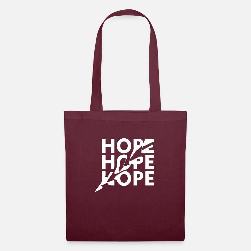 Hope - Stoffbeutel - Burgunderrot