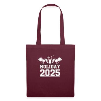 Holiday 2025 - Stoffbeutel - Burgunderrot - Vorne