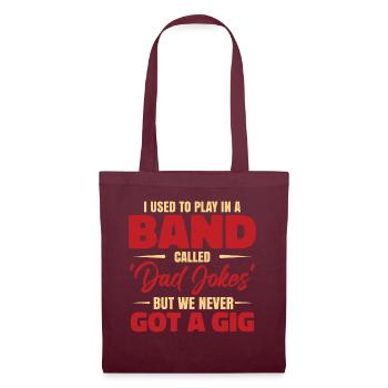 Funny Men Dad Jokes - Tote Bag - burgundy - Front