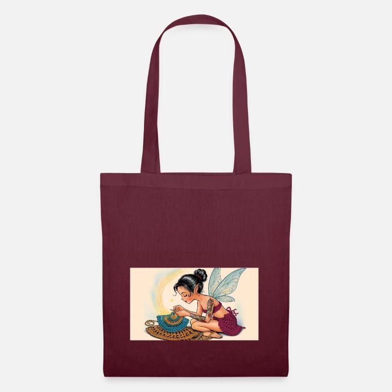 Crochet - Tote Bag - burgundy