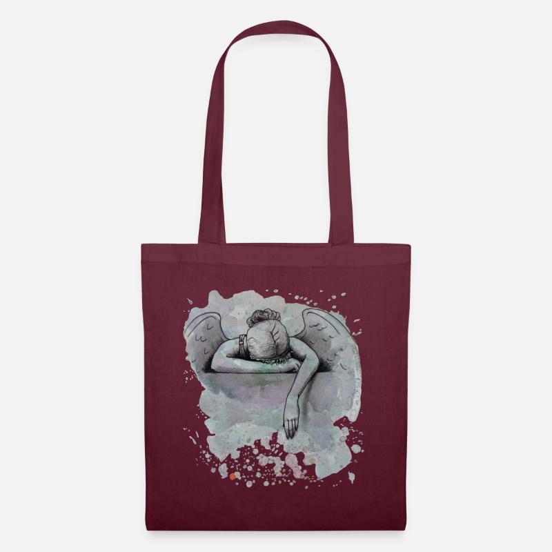 Mourning Angel/Sorrow - Tote Bag - burgundy
