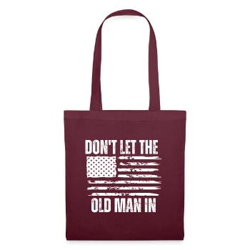 Don't let the old man in Vintage American flag - Sac en tissu - bordeaux - Devant