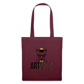 ARTNAC Logo Texte - Sac en tissu - bordeaux - Devant