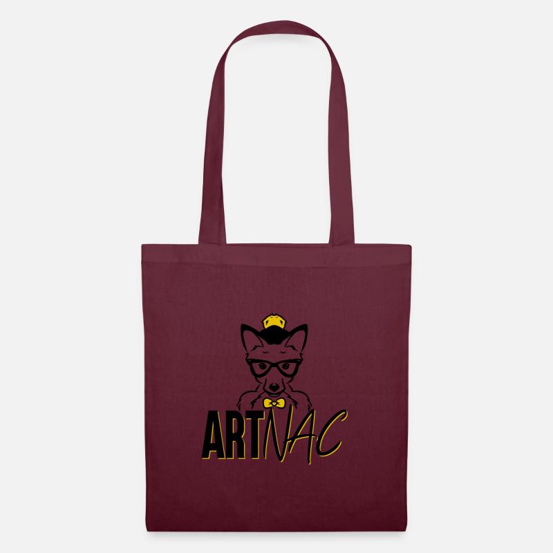 ARTNAC Logo Texte - Sac en tissu - bordeaux