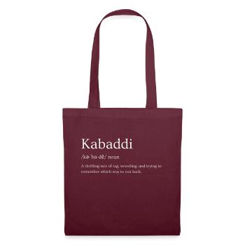 Kabaddi Sports Definition - Which Way Back? - Tote Bag - burgundy - Front