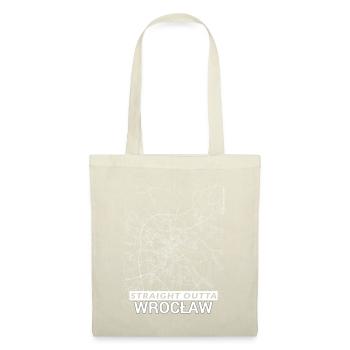 Plan et rues de Straight Outta Wroclaw - Sac en tissu - nature - Devant