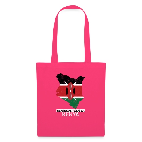 Straight Outta Kenya country map & flag - Tote Bag