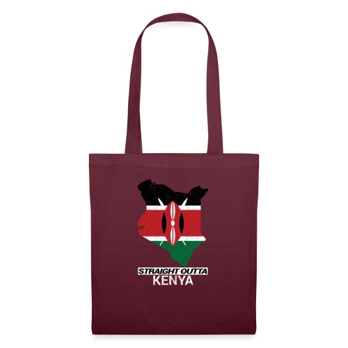 Straight Outta Kenya country map & flag - Tote Bag