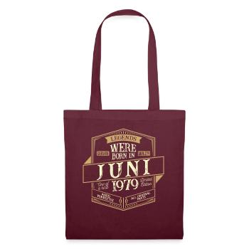 Juin 1979 Anniversaire Homme - Sac en tissu - bordeaux - Devant