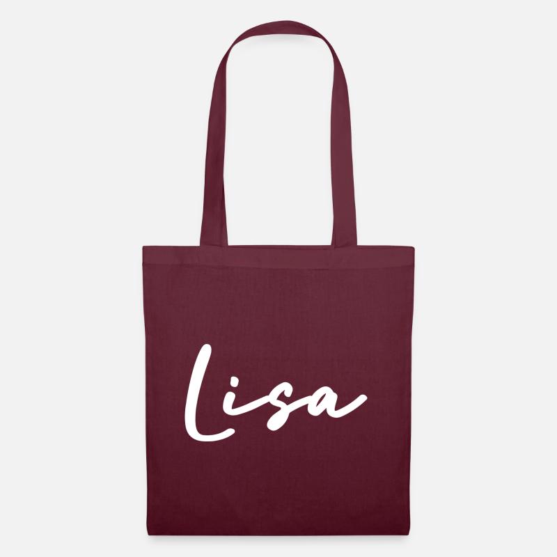 Lisa - Sac en tissu - bordeaux