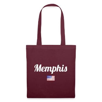 MEMPHIS - Stoffbeutel - Burgunderrot - Vorne