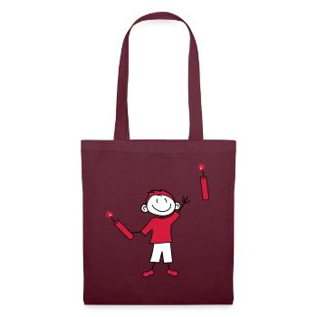 dynamite tnt nitro kuender bombe lancer explosion a - Sac en tissu - bordeaux - Devant