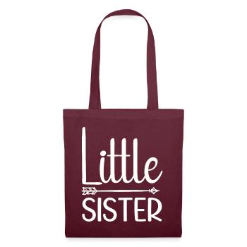 Little Sister - Gift for little sisters - Tote Bag - burgundy - Front