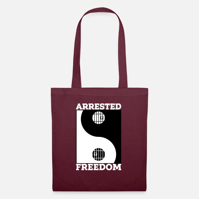Arrested Freedom - Stoffbeutel - Burgunderrot