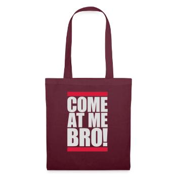 Viens à moi bro - Sac en tissu - bordeaux - Devant