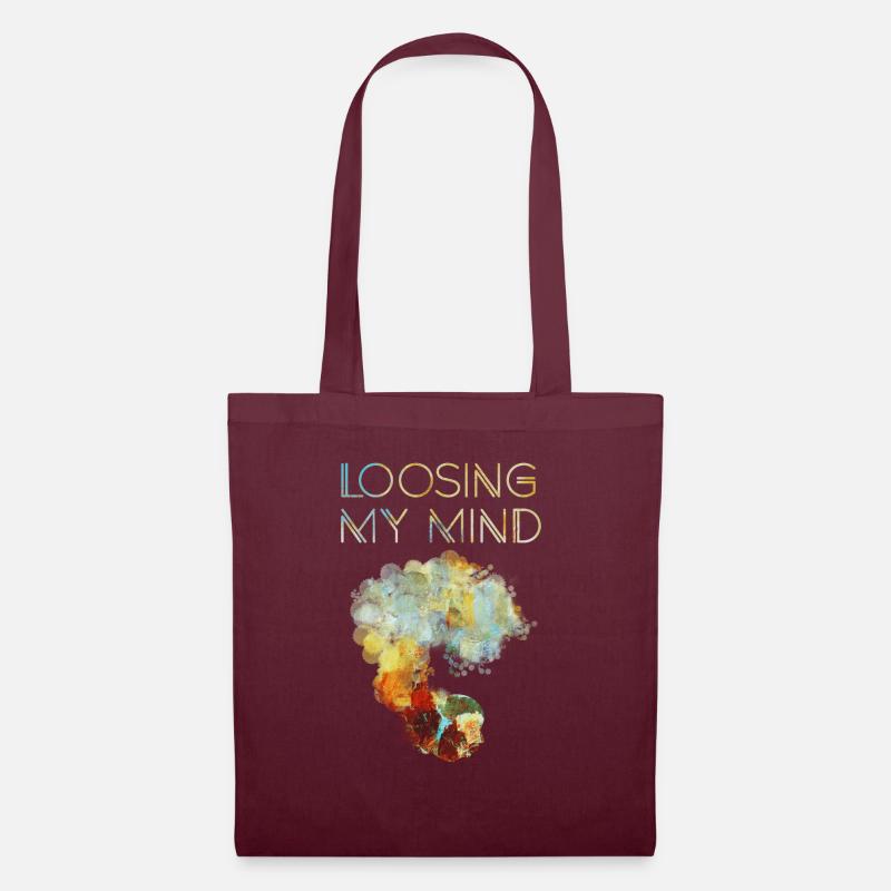 LOOSING MY MIND - Stoffbeutel - Burgunderrot