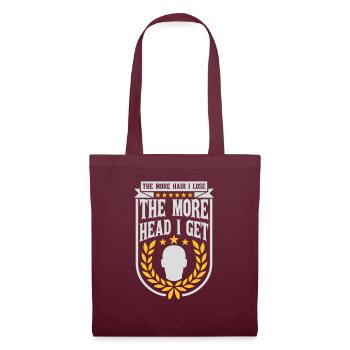 J’ai plus de tête - Sac en tissu - bordeaux - Devant