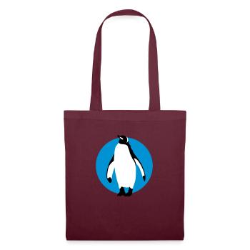 pinguin_032013_b_3c - Sac en tissu - bordeaux - Devant