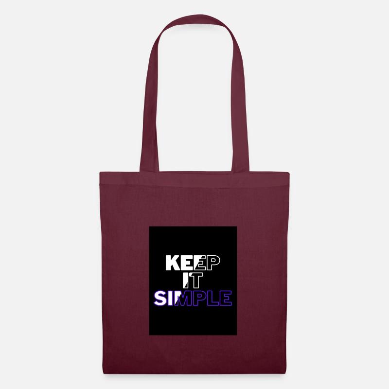 Keep it simple - Stoffbeutel - Burgunderrot