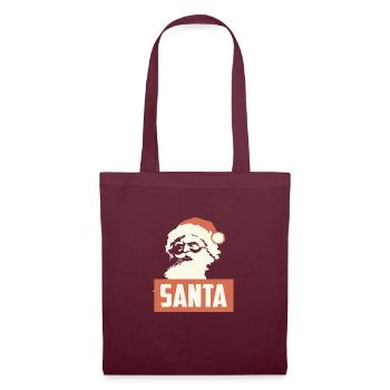 RETRO SANTA CHRISTMAS - Tote Bag - burgundy - Front