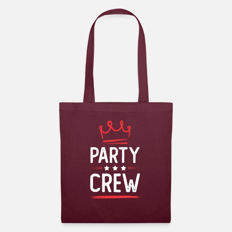 Party Crew - Stoffbeutel - Burgunderrot