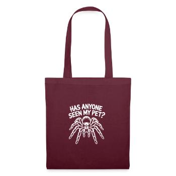 Tarantula Tarantula Funny Saying - Tote Bag - burgundy - Front