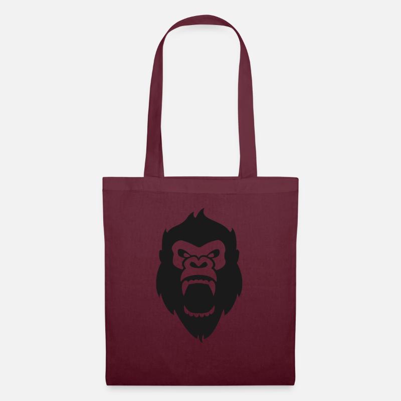Gorilla - Stoffbeutel - Burgunderrot