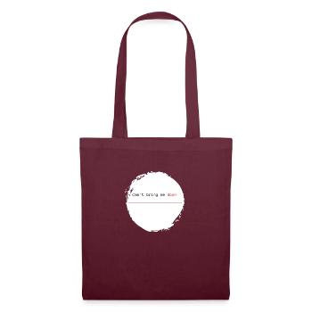 Can't bring me down - red - Tote Bag - burgundy - Front