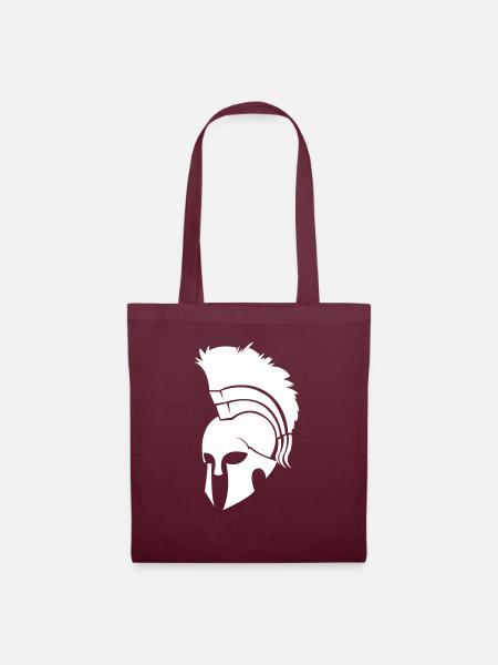 sparta helm - Stoffbeutel - Burgunderrot