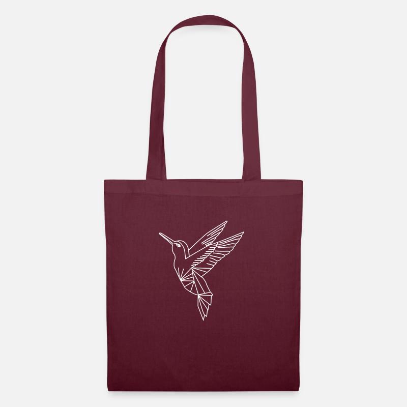 Möwe Geometrisch - Stoffbeutel - Burgunderrot