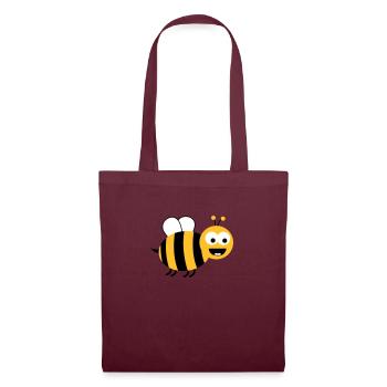 Funny Sweet Bee - Sac en tissu - bordeaux - Devant