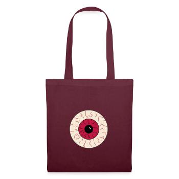 Halloween bloodshot eye - Tote Bag - burgundy - Front