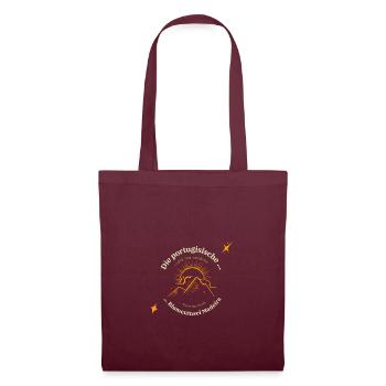 The Portuguese Flower Donkey Madeira - Gift - Tote Bag - burgundy - Front