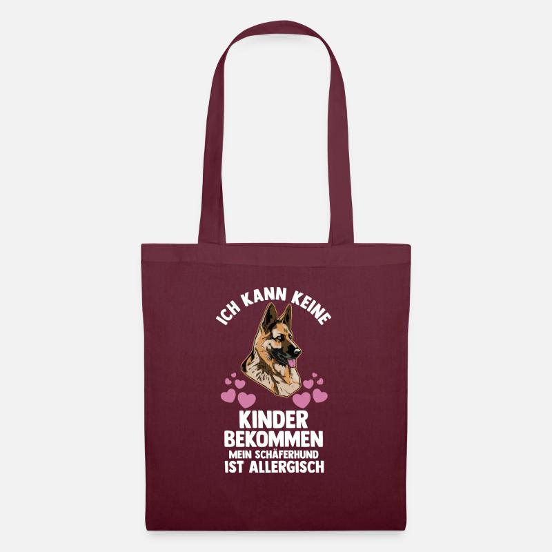 Hund Hundebesitzer Hund Hundehalterin Geschenk - Stoffbeutel - Burgunderrot