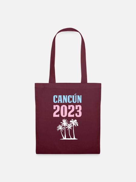 Cancun 2023 - Stoffbeutel - Burgunderrot