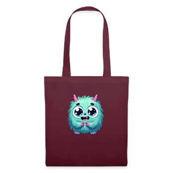 Designs For Kids – Märchenhafte Monster - Stoffbeutel - Burgunderrot - Vorne