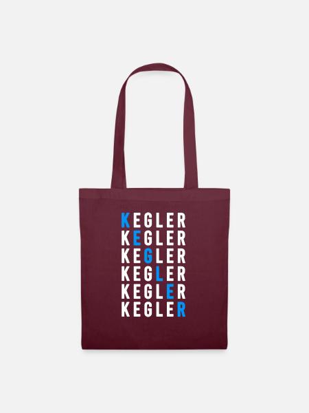 Kegler - Stoffbeutel - Burgunderrot