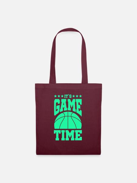 Its Gametime Basketball - Stoffbeutel - Burgunderrot